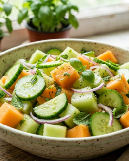 Cucumber Melon Salad